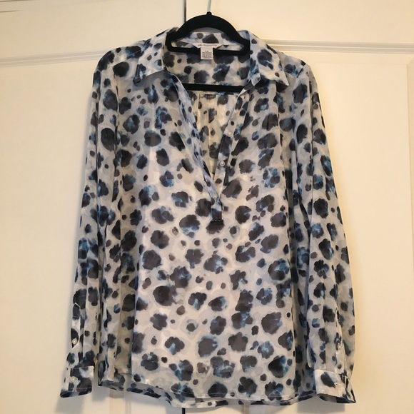 Liz Claiborne Blouse with attached tank top - Picture 1 of 5